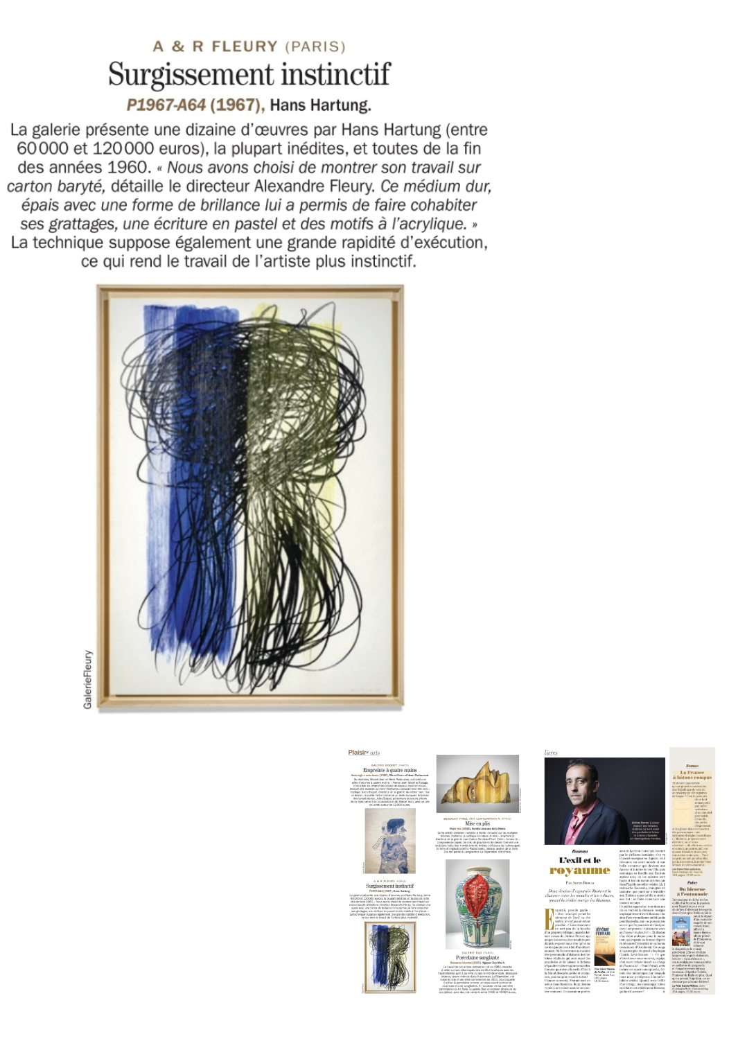 Surgissement instinctif, Hans Hartung