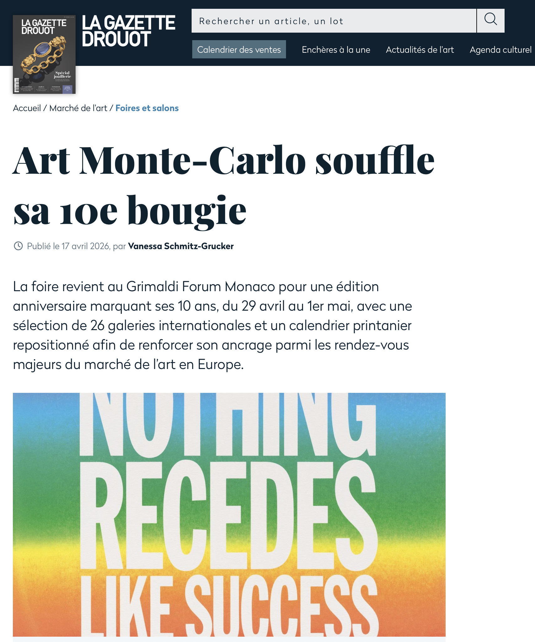 Art Monte-Carlo souffle sa 10e bougie
