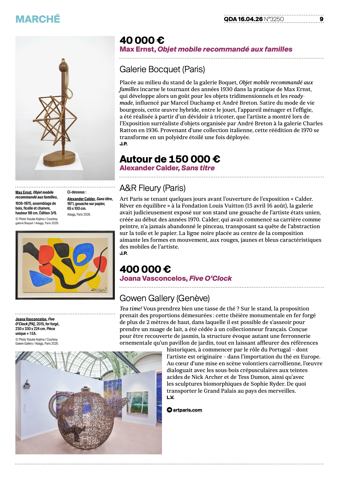 Art Paris 2026 : un bilan en 10 transactions